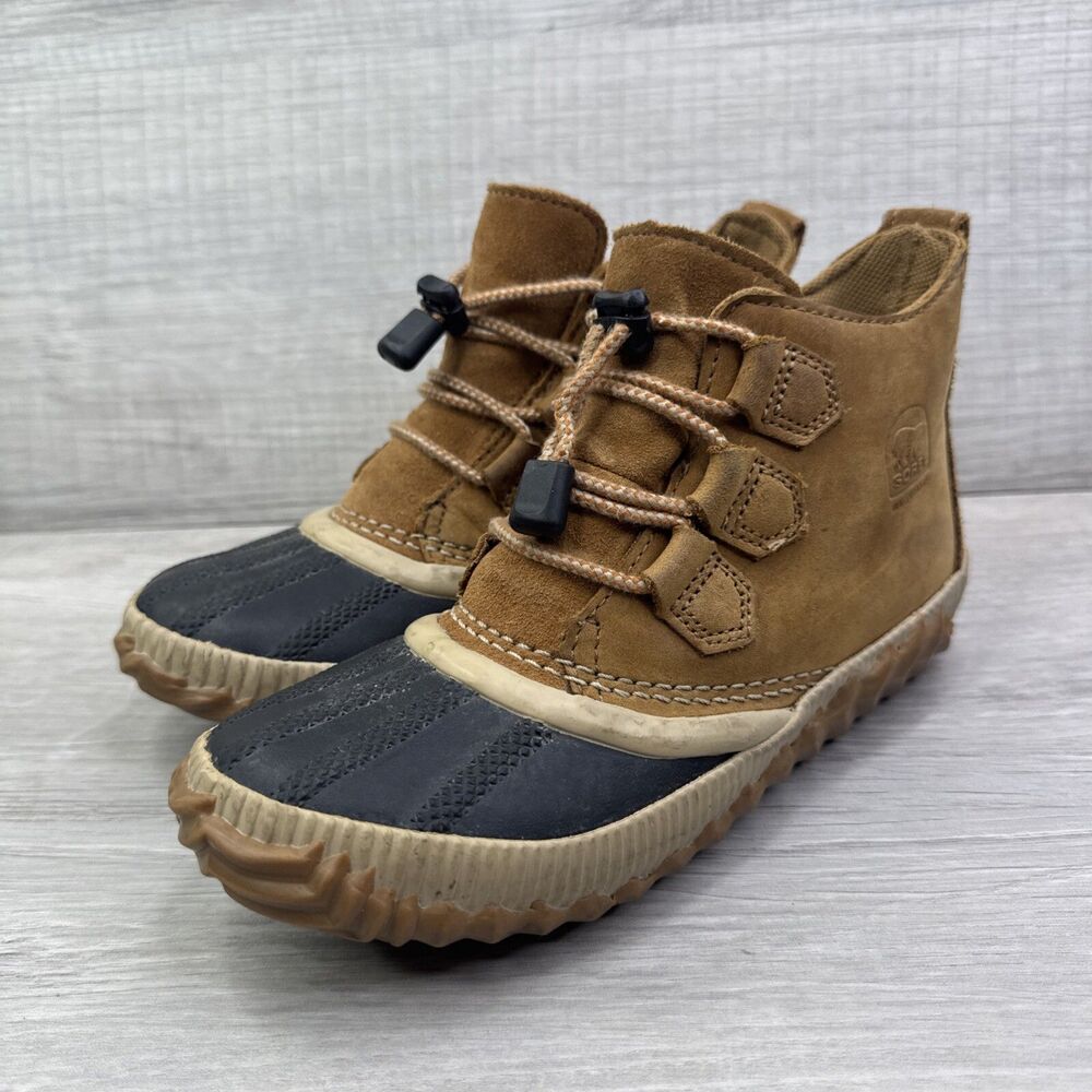 Sorel Out 'N About Ankle Boots Leather Waterproof Duck Rain Boots Women's 2.0